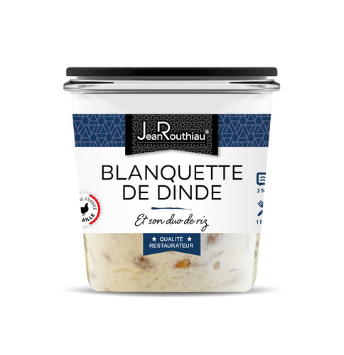 Blanquette de dinde et duo de riz