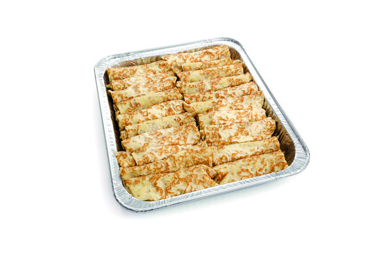 Crêpe garnie de volaille, béchamel et fromage 