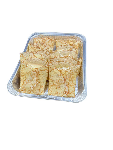 Crêpe garnie de raclette et emmental 