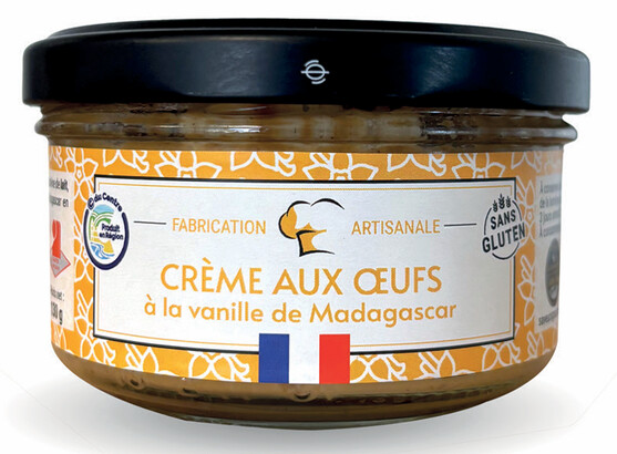 Crème aux oeufs à la vanille de madagascar 