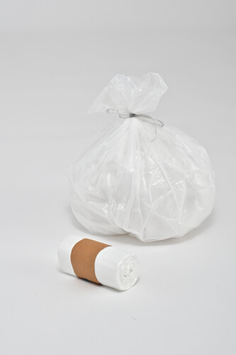 Sac déchet de 20 l blanc haute densité - 11 microns rouleau de 50 sacs