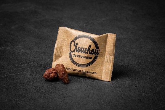 Chouchou amande torréfiée et caramélisée emballé par 2