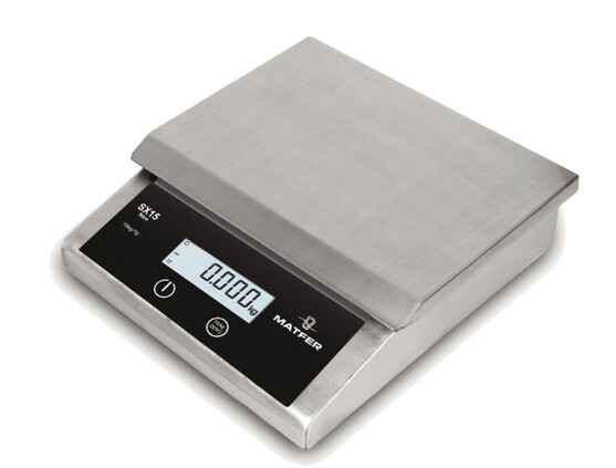 Balance digitale en inox sx 15 ip65 1g à 15 kg
