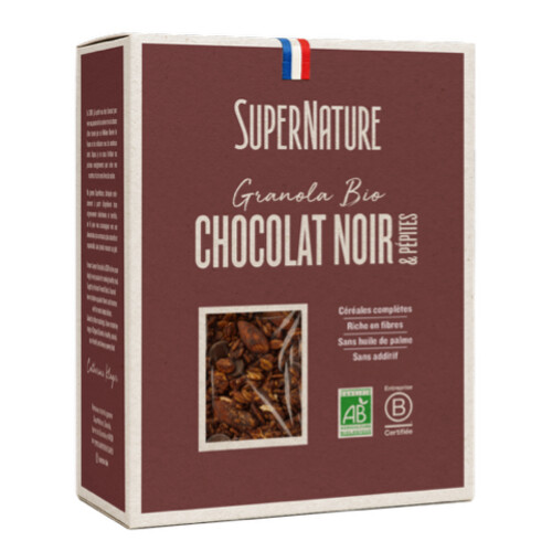 Granola chocolat noir et pépite bio 