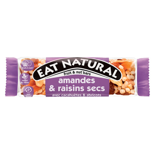 Barre de céréales amandes et raisins secs