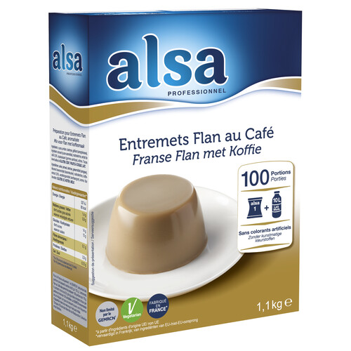 Entremets flan au Café 100 portions
