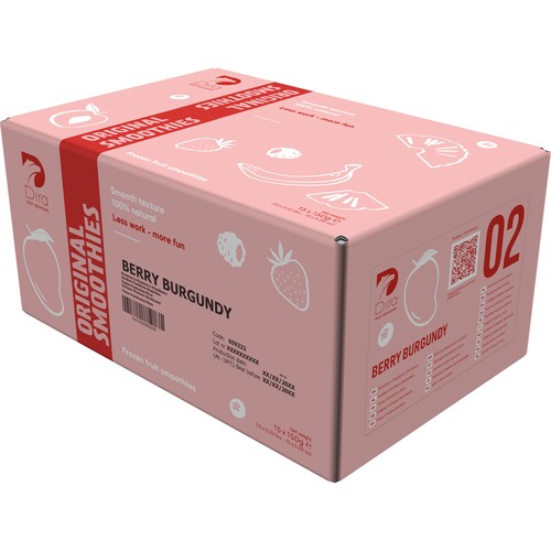 Smoothie berry burgundy pièce de 150 g colis de 15