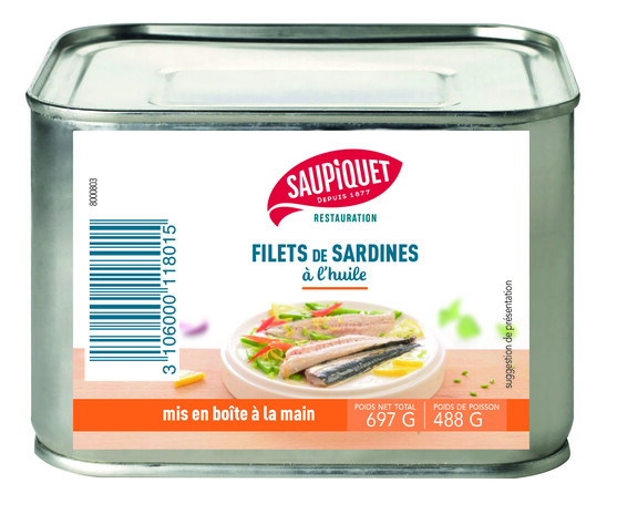 Filet de sardines à l'huile végétale