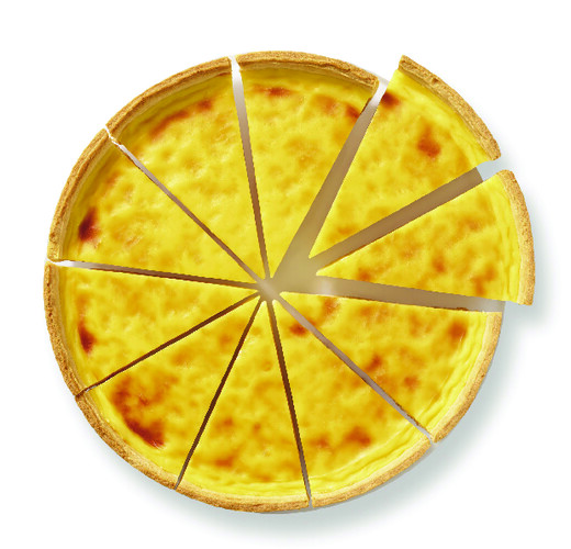 Flan nature pur beurre prédécoupé 10 parts
