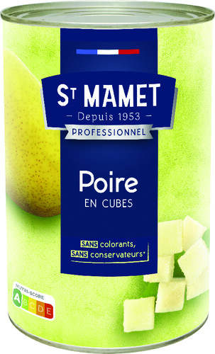 Cubes poires au sirop