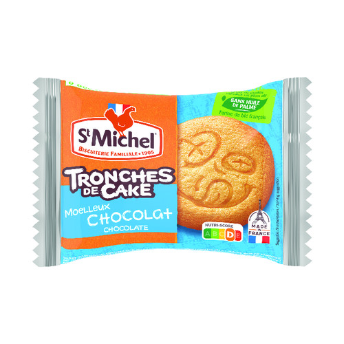 Tronches de cake fourrage au chocolat
