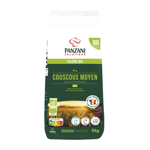 Couscous moyen bio sac de 5 kg