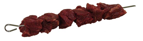 Brochette onglet boeuf cru  
