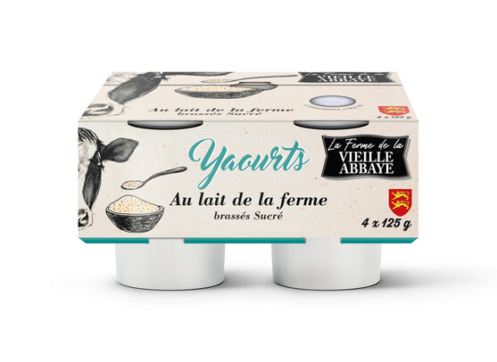 Yaourt brassé nature sucré