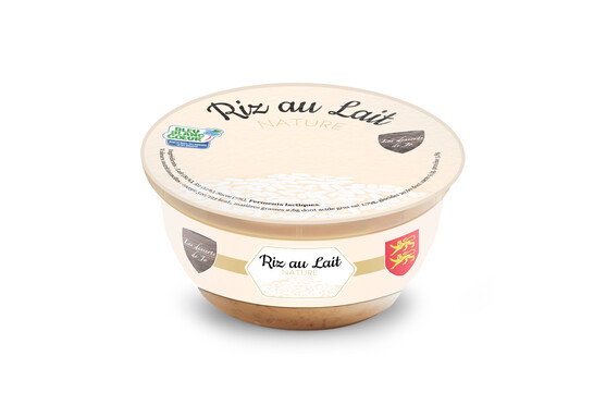 Riz au lait nature bleu blanc coeur