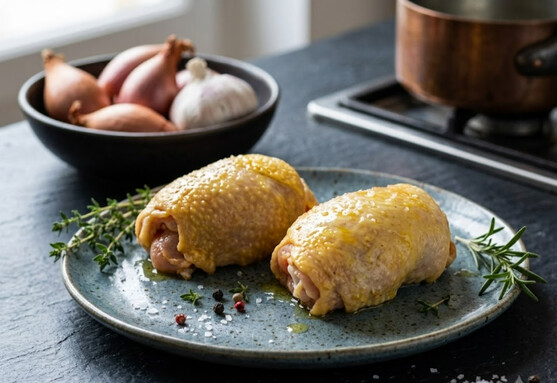 Fondant chapon farce marron foie gras iqf pièce de 170 g