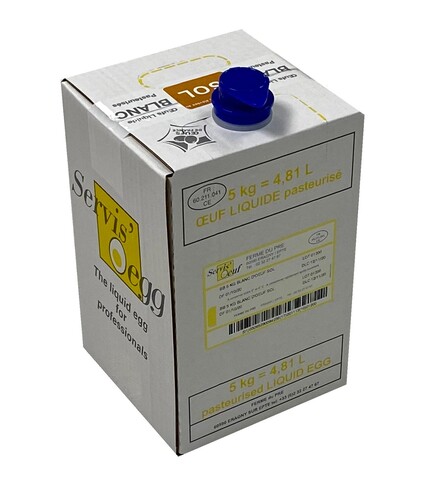 blanc oeuf liquide bag in box de 5kg