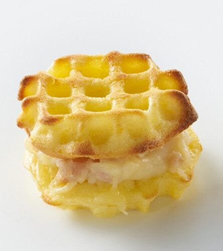 Mini croq gaufre comté jambon  
