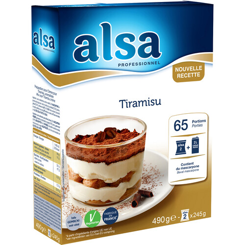 Crème tiramisu 65 portions