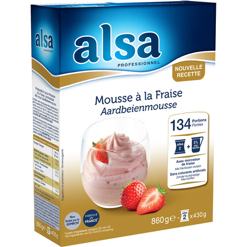 Mousse à la Fraise 860g 108 portions