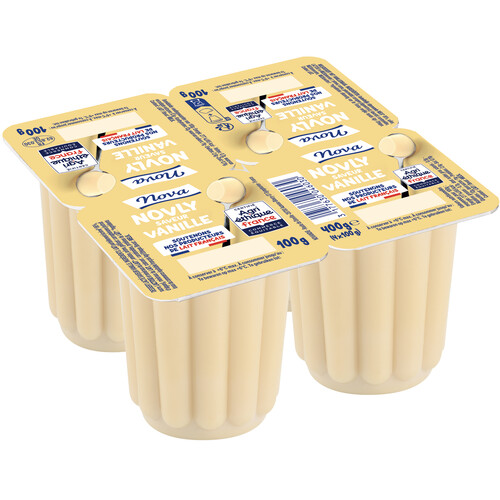 Novly lait gélifié vanille pot de 100 gr agri éthique
