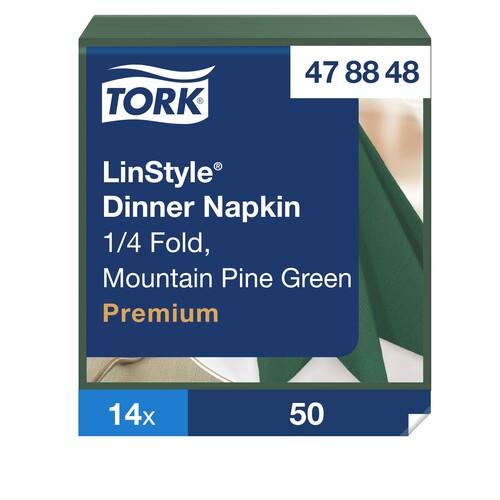 Serviette linstyle prémium vert 39x39 
