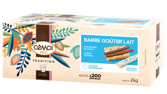 Bâton chocolat lait flowpack individuel 