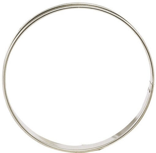 Cercle tarte en inox dimetre 26cm hauteur 2.7 cm 