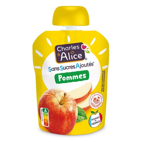 Gourde purée de pommes sans sucres ajoutés hve