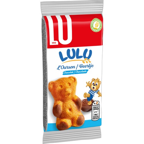Lulu l'ourson gâteau moelleux fourré au chocolat