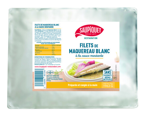 Filet de maquereau blanc à la moutarde