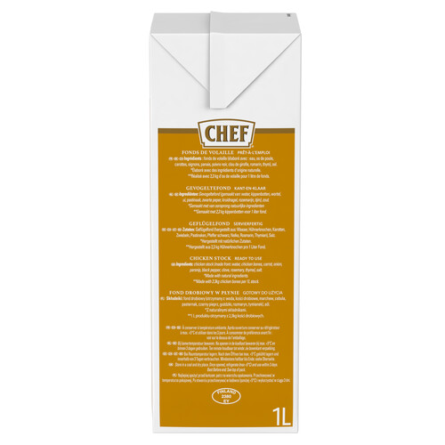 Fonds de volaille naturel brique de 1 l