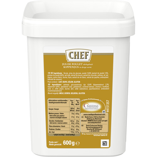 Jus poulet deshydrate pour 20 litres