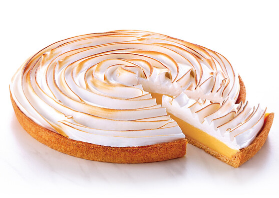 Tarte citron meringuée à l' italienne entière