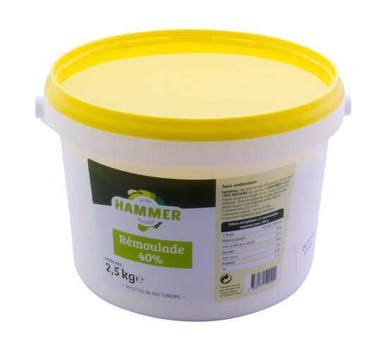 Sauce remoulade 40% huile végétale 