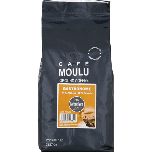 Café moulu gastronomique 70 % arabica 30 % robusta 