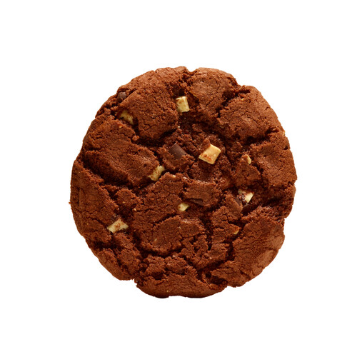 Cookie cacao pépites trois chocolats cuit emballé individuel