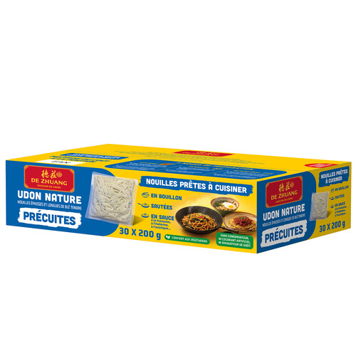 Nouilles précuites udon sachet de 200 g colis de 30