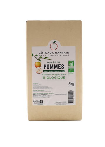 Purée de pommes bio
