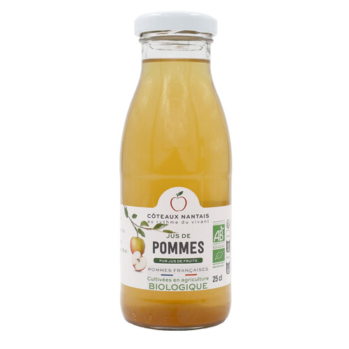 Jus de pommes bio bouteille de 25 cl