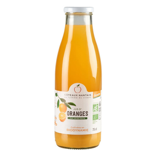 Jus d'orange bio bouteille de 75 cl 
