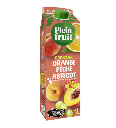 NECTAR ORANGE PECHE ABRICOT 1L